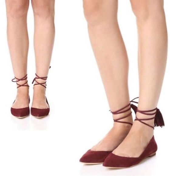 Loeffler Randall Ankle Wrap Flats - Picture 6 of 7